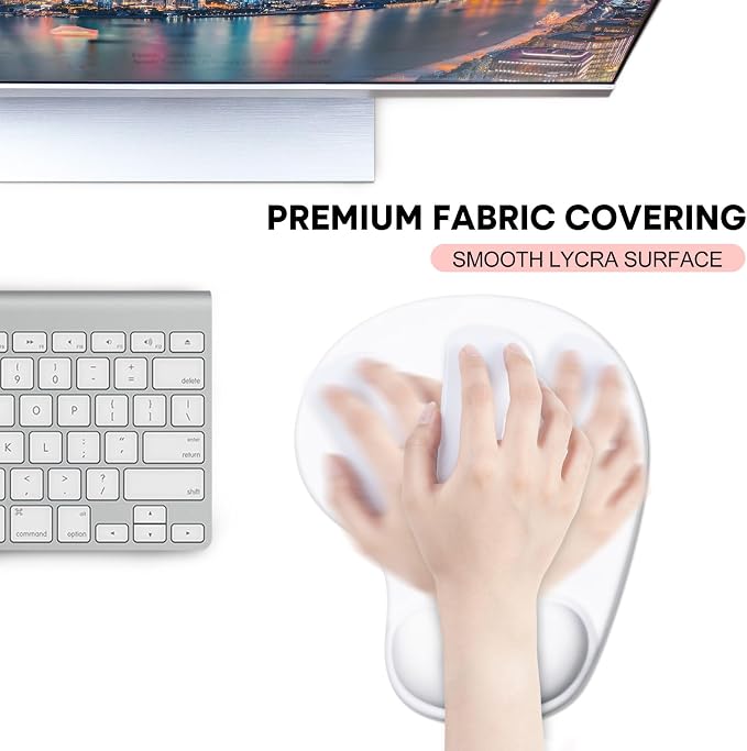 JIKIOU Mouse Pad, 2 Pack Ergonomic Mouse Pads - Image 7