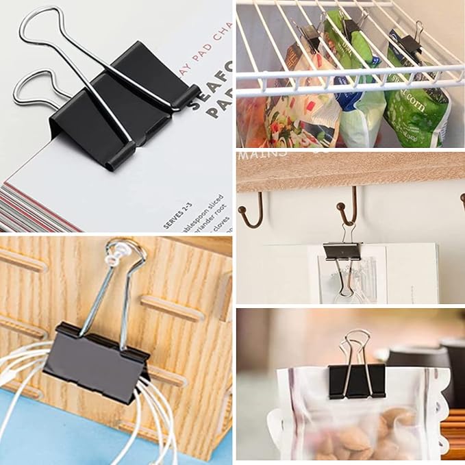 Extra Large Binder Clips 2.4 Inch, Upgrade Giant Binder Clips Big Paper Clips - Image 6