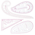 CINDALOG Clear Metric Sewing Ruler Set French Curve Pattern Ruler Kit by Unknown