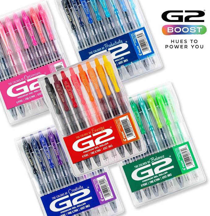 Pilot G2 Premium Gel Roller Pens, G2 Boost Blue Pens Pack, The Colors of - Image 7