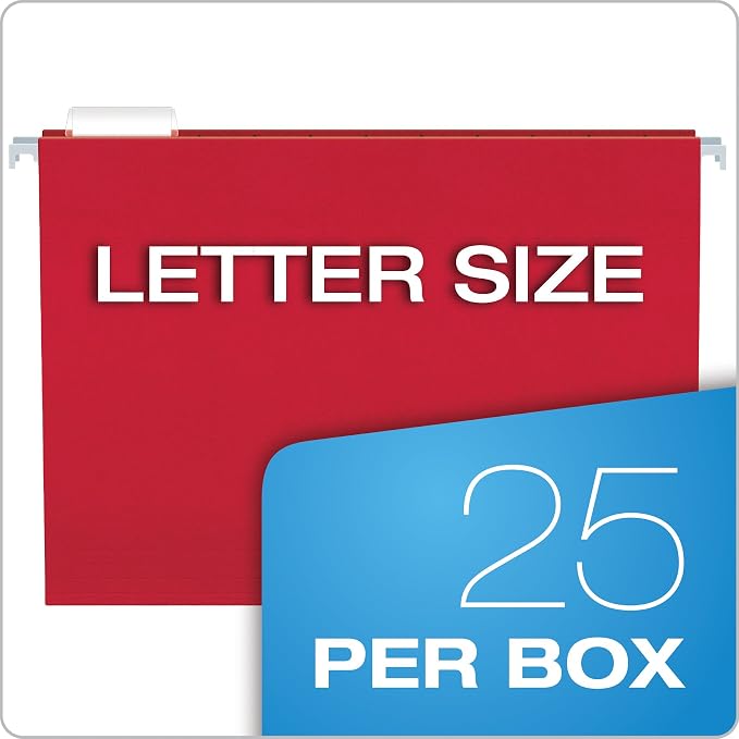 Pendaflex Hanging File Folders, 25 Pack, Letter Size, 5 Tab Positions, - Image 5