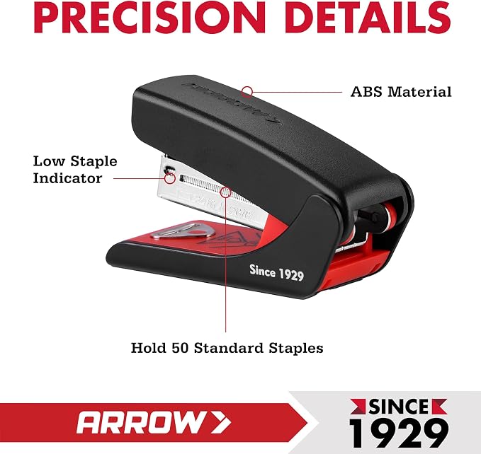 Arrow Mini Stapler with Staples, 16 Sheets Capacity, School Tasks and Home - Image 5