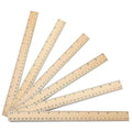 60 Pack Wooden Ruler 12 Inch Rulers Bulk Wood Measuring Ruler Office Ruler 2 by SZLFSX