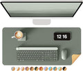YSAGi Double-Sided Desk Pad, 23.6"x13.7"Leather Desk Mat, Eco Cork Desk Pad by YSAGi