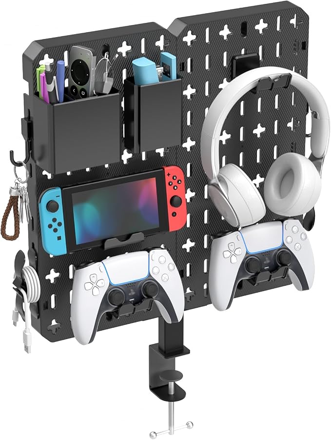 KDD 7 in 1 Clamp-on Desk Pegboard by KDD