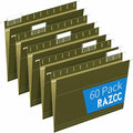 Hanging File Folders, RAZCC 60 Pack Reinforced Hanging Folders Letter Size by RAZCC