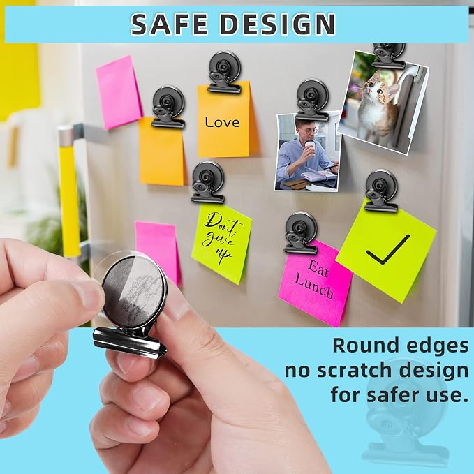 24 Pack Magnetic Clips Fridge Magnets Whiteboard Magnets, Magnet Clips - Image 3
