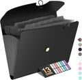 Sooez Expanding File Folder, 13 Pocket Accordion File Organizer, Monthly by Sooez
