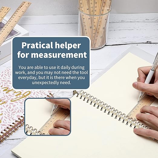 120 Pack Wooden Ruler 12 Inch Measuring Bulk - Image 4