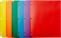 Amazon Basics Plastic 3-Hole Punch File Folders by AmazonBasics