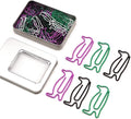60 Pcs Penguin Paper Clips Mixed Color, Cute Penguin Gifts by NELJIBEHU