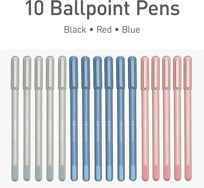 Pentonic Ballpoint Pens, 0.7 mm Fine Point, Smooth Writing - Image 3