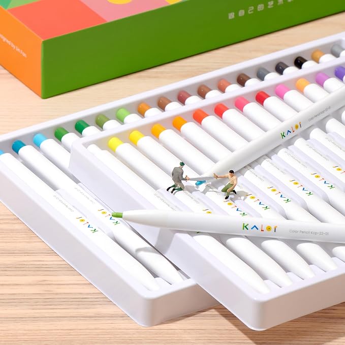Kaco KALOR 36 Premium Color Mechanical Pencil Set, Refillable Soft Lead Cores - Image 2