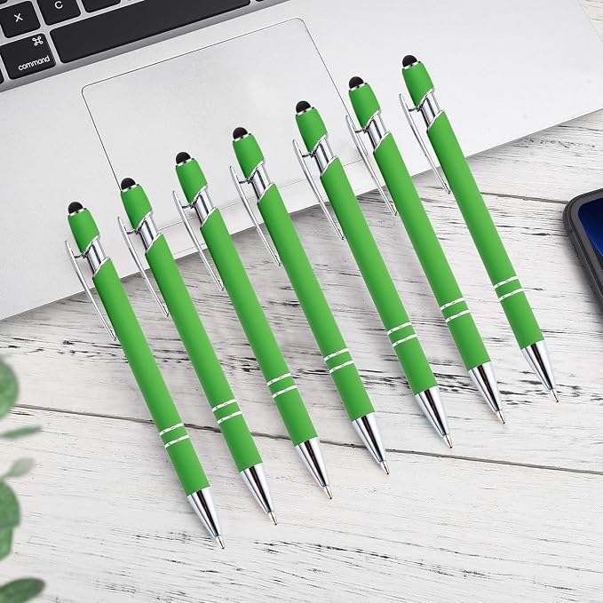 PASISIBICK 12 Pieces Green Ballpoint Pen - Image 3
