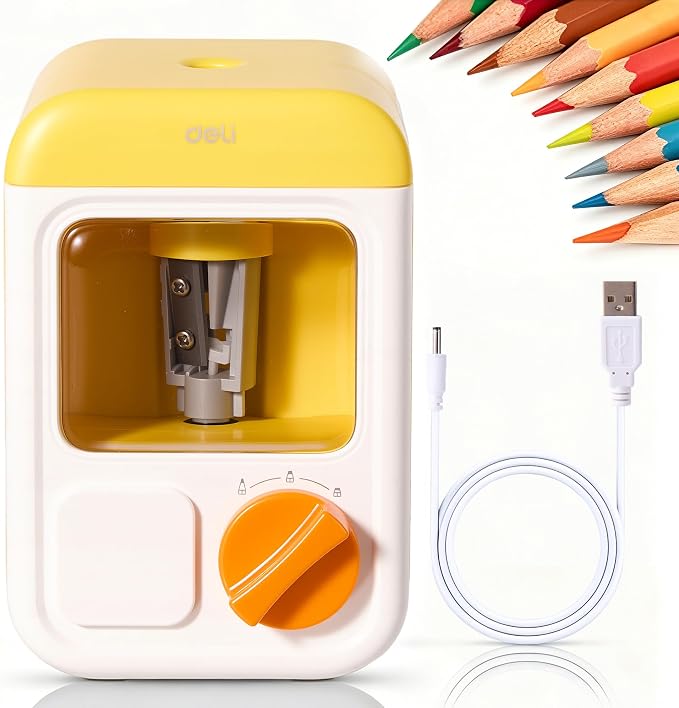 deli Electric Sharpener, Battery Powered, 3 Sizes by delioffice