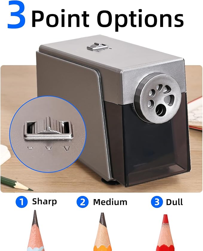 ZMOL Electric Pencil Sharpener for Classroom, Heavy Duty Automatic Sharpener - Image 3