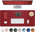 Leather Desk Protector, Non-Slip PU Laptop Blotter, Waterproof Writing Pad by AFIING