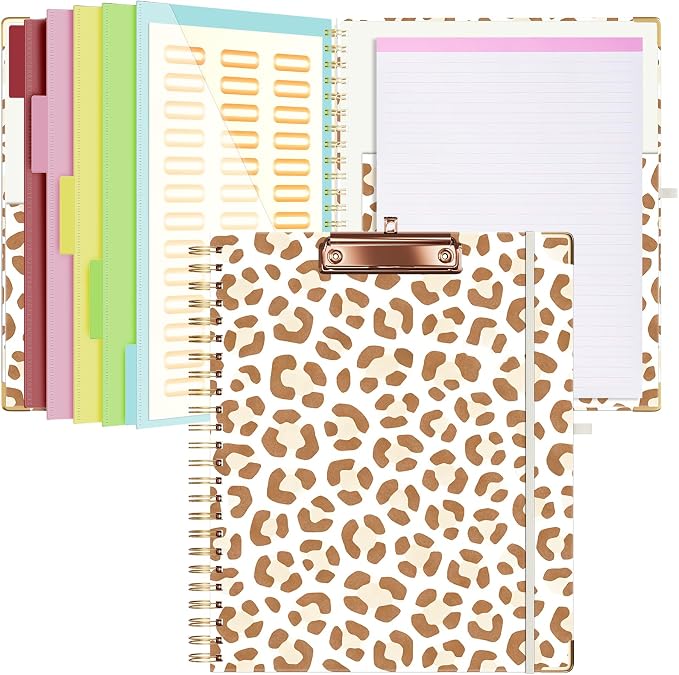 Ospelelf Clipboard with Storage 8.5 X 11，Padfolio Organizer, Spiral Portfolio by OspelelfOfficeSupplies
