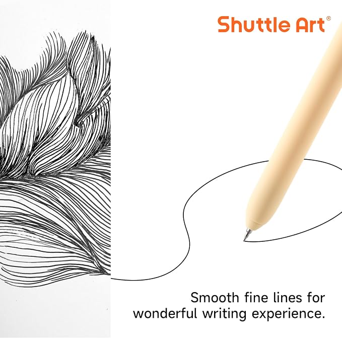 Shuttle Art Retractable Mild Gel Ink Pens - Image 3