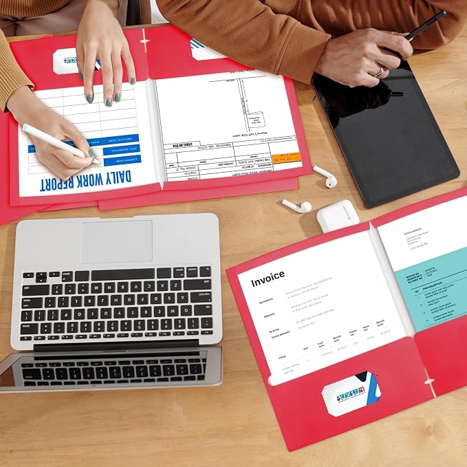 BIBRADAA® 100 Packs Color Folders - Image 5