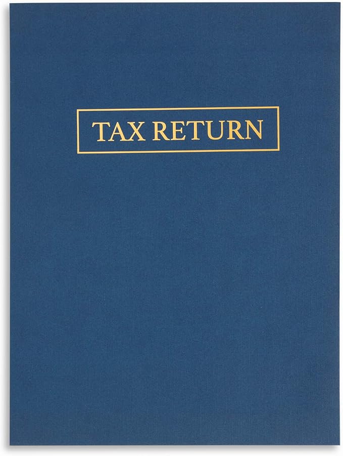 Blue Summit Supplies Tax Return Folders, Letter Size, Dark Blue, 25 Pack by BlueSummitSupplies