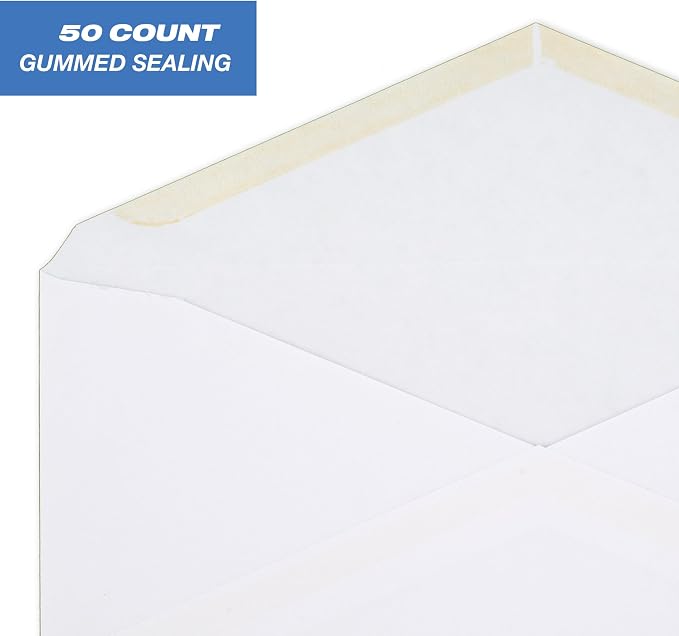 Mead #10 Envelopes, Letter Size, 4-1/8" x 9-1/2", Gummed Closure - Image 2
