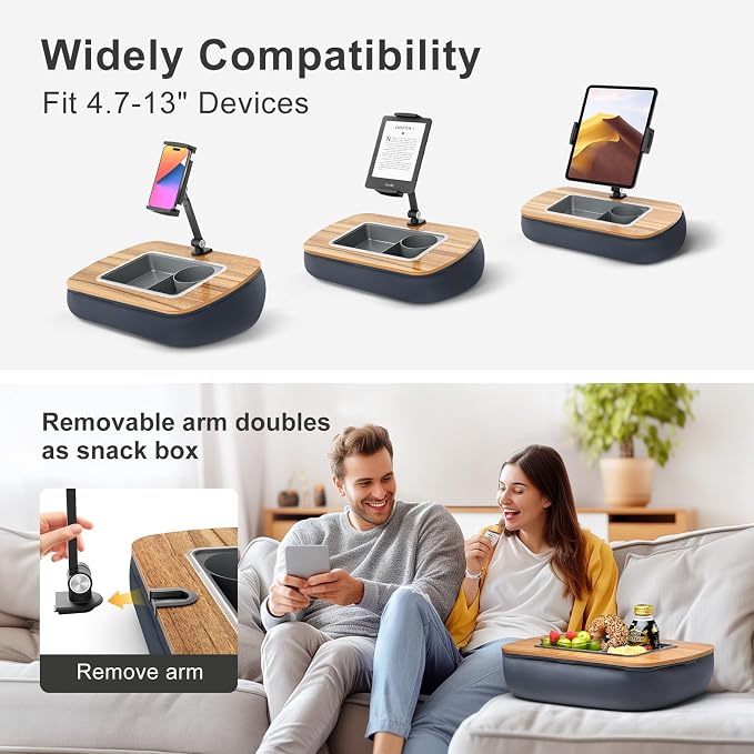 ERGONOV Tablet Pillow Stand for Lap Use, Adjustable iPad Holder - Image 5