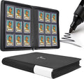 Top Loader Binder 9 Pocket, Holds 360+ Cards in 3" x 4" Toploaders, Ringless 20 by Unknown