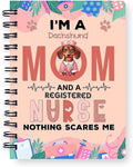 Ninety3POD I'm a Dachshund Mom and a Registered Nurse Nothing Scares Me Spiral by Ninety3POD