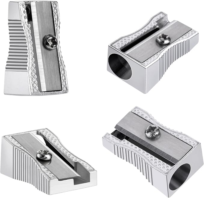 Frienda 48 Pack Metal Pencil Sharpeners Handheld Metal Mini Sharpeners Manual - Image 5