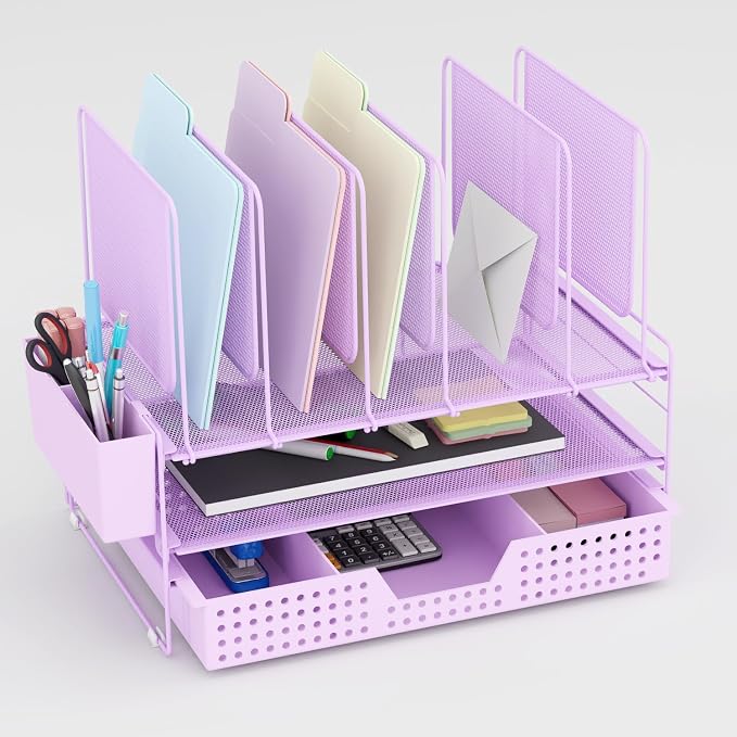 LEKETREE Desk Organizer, Office Organization by Stylishworkspaceeffortlessorganization