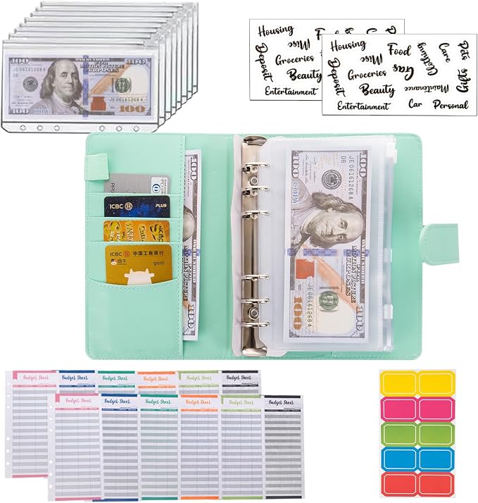 NICOOTH Budget Binder A6 Money Saving Binder - Image 4