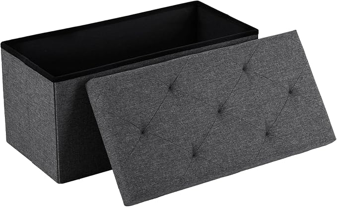 DUMOS 30in Storage Ottoman Bench, Storage Chest, End of Bed Foot Rest Stool by DumosLifestyle