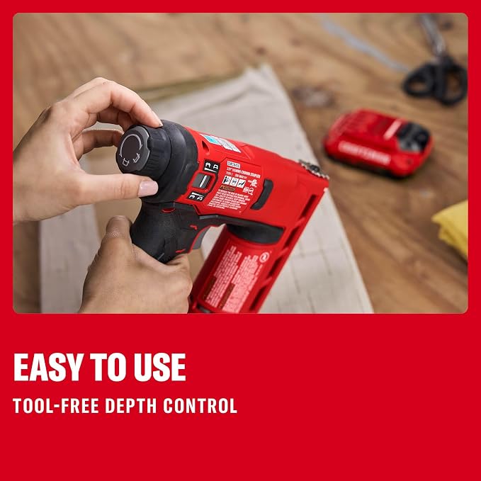 CRAFTSMAN V20 Staple Gun, 3/8 in. Wide Crown Stapler, Cordless Staple Gun - Image 4