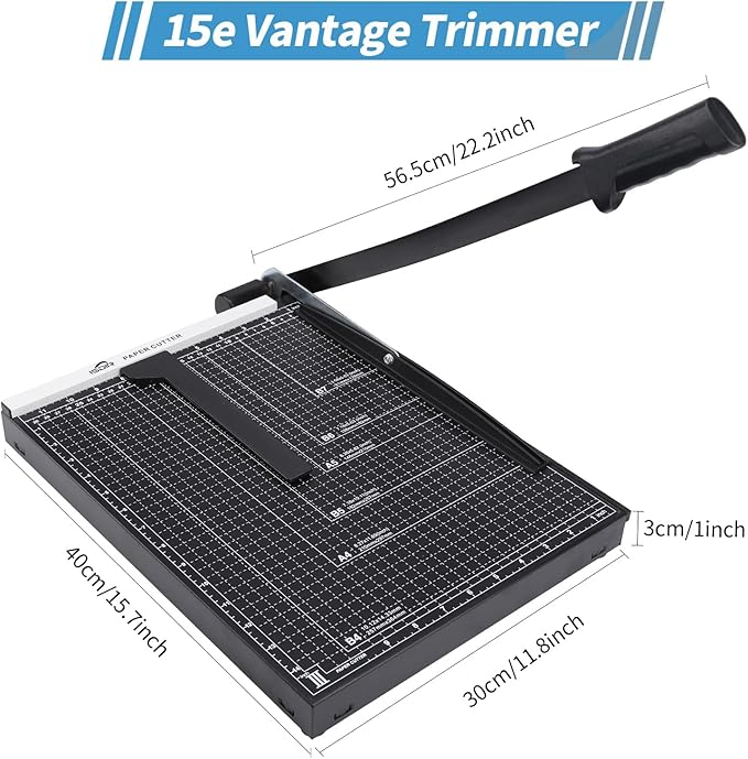 ISDIR 15" Guillotine Paper Cutter - Image 5