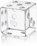 QFkris 2.2" Glass Dice Paperweight Glass Art Dice Figurine Paper Weights by QFkris