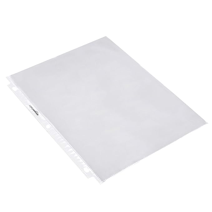 Amazon Basics Sheet Protectors for 3 Ring Binder, Lightweight, Letter Size - Image 4