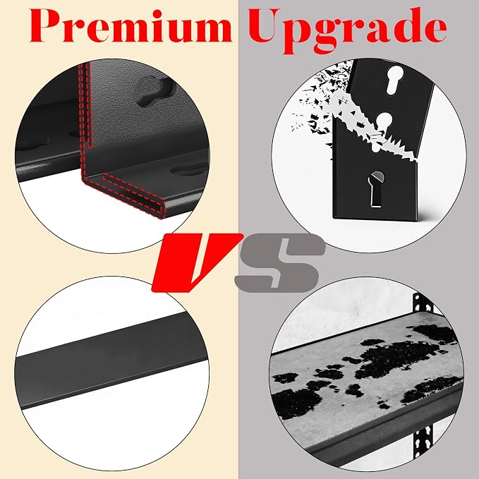 Printer Stand, 19.7"W×13.8"D×54.3"H Metal Shelving 4 Tier Adjustable Storage - Image 4