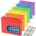 SortRax Plastic Extra Capacity Hanging File Folders, Heavy Duty by SortRax