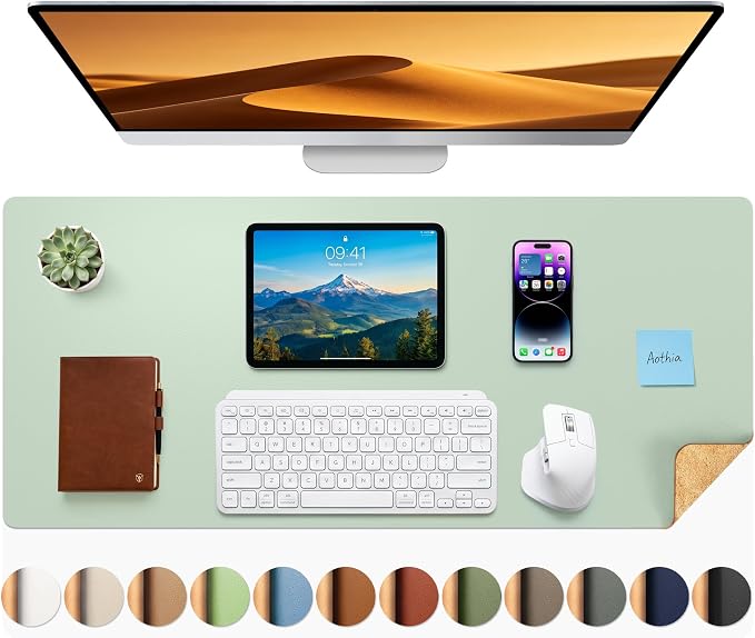 Aothia Double-Sided Desk Pad by AothiaSimpleNaturalUnique