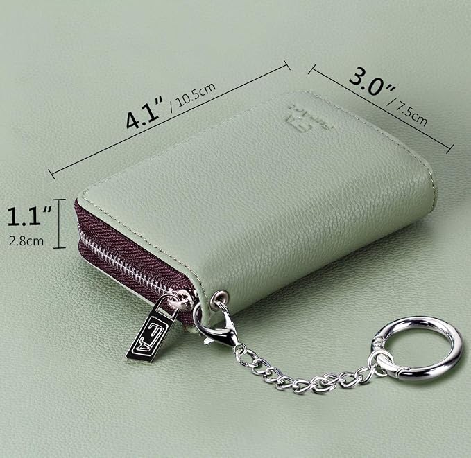 FurArt Zipper Wallet Women, RFID Blocking Credit Card Wallet, Business Card - Image 6