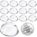 12 Pcs Crystal Dome Magnifying Paperweight, 6X Dome/Paperweight Magnifier Clear by Unknown