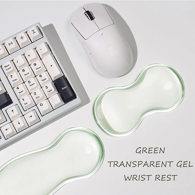 Clear Gel Wrist Rest for Keyboard and Mouse, Cute Ergonomic Wrist Rest for - Image 4