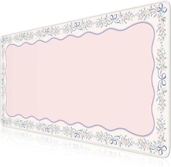 iCasso Pink Desk Mat, Cute Desk Pad by iCasso