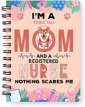 Ninety3POD I'm a Shiba Inu Mom and a Registered Nurse Nothing Scares Me Spiral by Ninety3POD