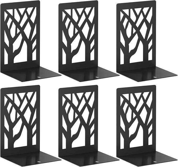 VFINE 6-Piece Modern Metal Bookends by VFINE