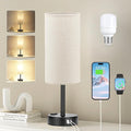 Fenmzee Beige Touch Table Lamp for Bedroom by Fenmzeelighting