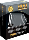GOLD SEAL 200 Count Diamond Clear Extra Heavyweight Sheet Protectors, 4 mils by GOLDSEAL