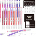 Shuttle Art Colored Pens, 24 Pink & Purple Tone Colors Cute Journal Pens 0.6mm by ShuttleArt