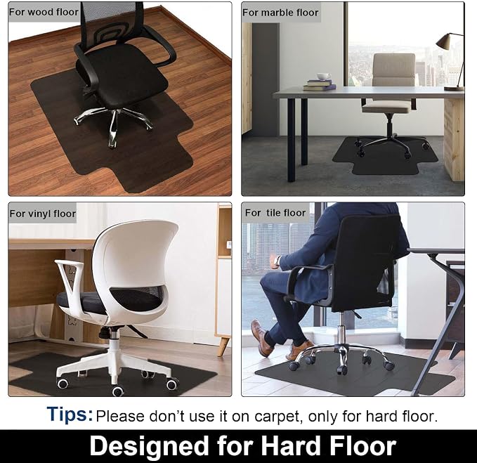AiBOB Office Chair Mat for Hardwood Floor, 36 X 48 inches, Hard Floor Chair - Image 2